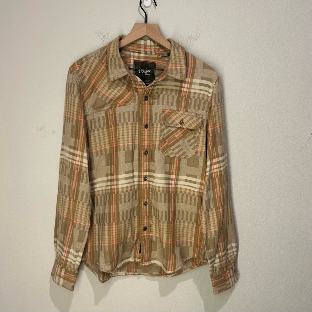 Howler Brothers Harker’s Flannel Shirt M – Conor Plaid Natural – NWT